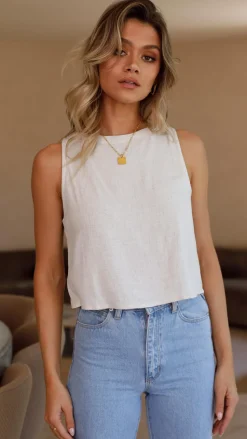 Persephone Crop Top - Natural