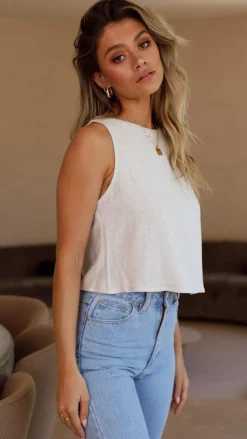 Persephone Crop Top - Natural