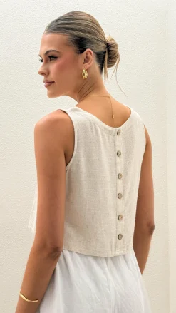 Persephone Crop Top - Natural