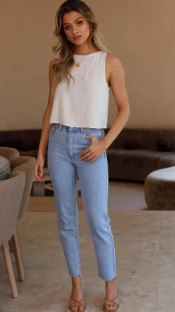 Persephone Crop Top - Natural