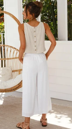 Persephone Crop Top - Natural