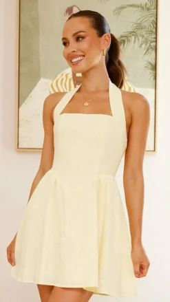 Peyton Mini Dress - Yellow