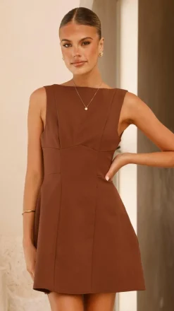 Rafiki Mini Dress - Chocolate