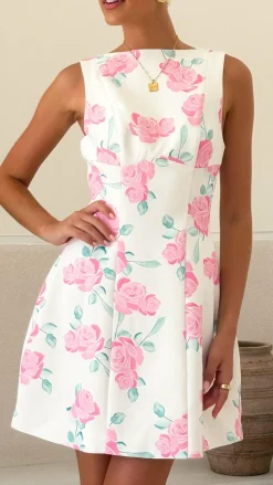 Rafiki Mini Dress - Pink Floral