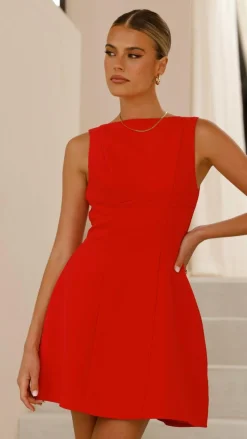 Rafiki Mini Dress - Red