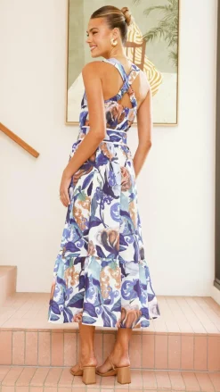 Reba Maxi Dress - Donatella Azure