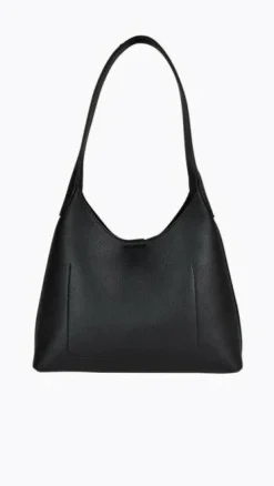 Rebel Shoulder Bag - Black Pebble