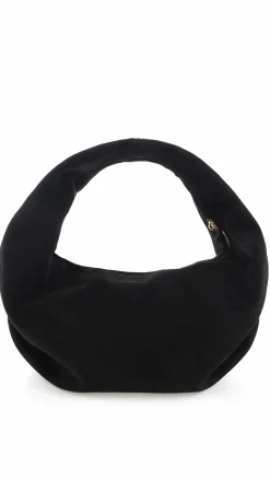 Renee Shoulder Bag - Black Suede