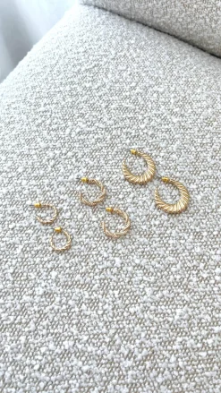 Reta Triple Pack Earrings - Gold