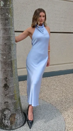 Rina Midi Dress - Blue