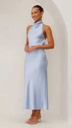 Rina Midi Dress - Blue