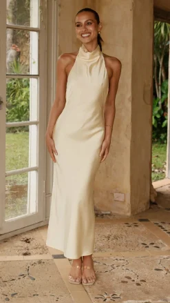 Rina Midi Dress - Yellow