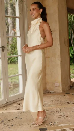 Rina Midi Dress - Yellow