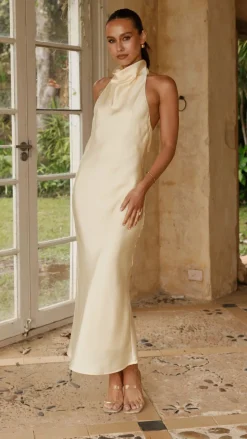 Rina Midi Dress - Yellow