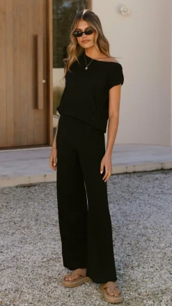 Robin Off Shoulder Top - Black