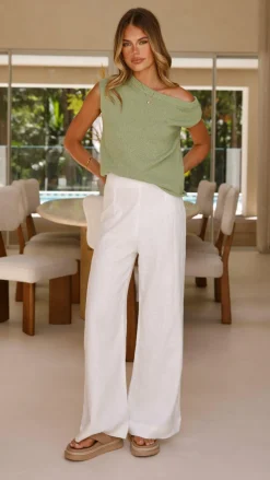 Robin Off Shoulder Top - Olive