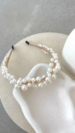 Rochelle Headband - Pearl