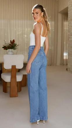 Rollas Sailor Jean Long - Lily Blue