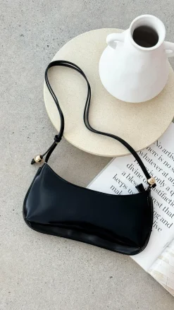 Rosabelle Shoulder Bag - Black Shine