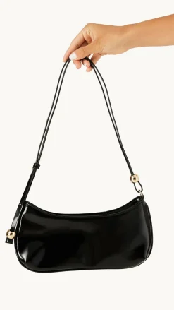 Rosabelle Shoulder Bag - Black Shine