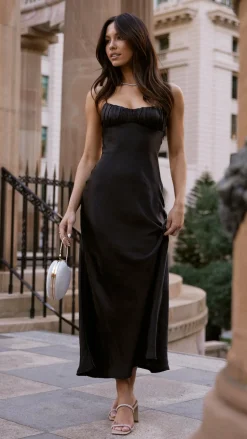 Rue Maxi Dress - Black