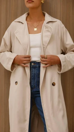 Rylie Trench Coat - Sand