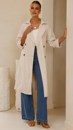 Rylie Trench Coat - Sand