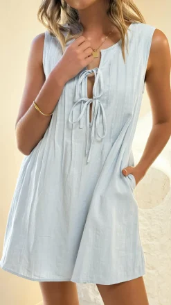 Sahara Mini Dress - Blue