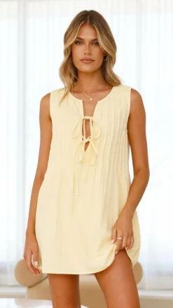 Sahara Mini Dress - Yellow (Petite)