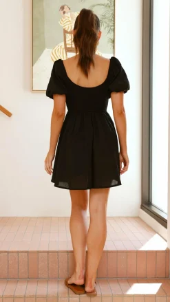 Sahirah Mini Dress - Black
