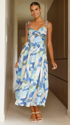 Saila Maxi Dress - Blue Print