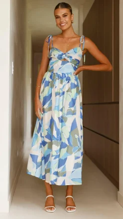 Saila Maxi Dress - Blue Print