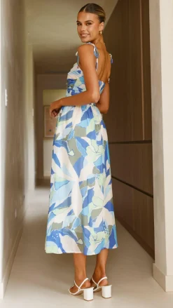Saila Maxi Dress - Blue Print