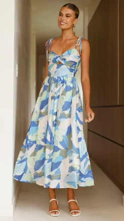 Saila Maxi Dress - Blue Print