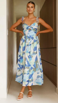 Saila Maxi Dress - Blue Print