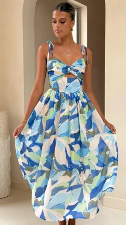 Saila Maxi Dress - Blue Print