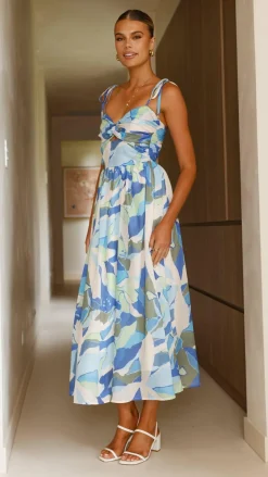 Saila Maxi Dress - Blue Print