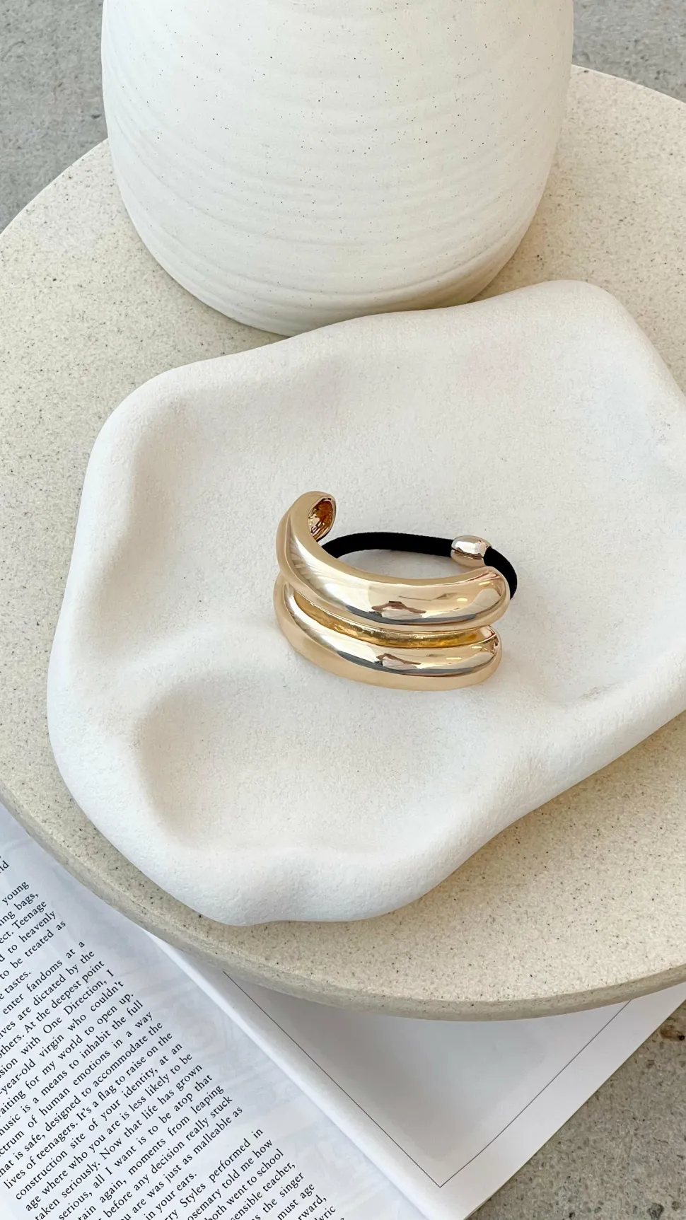 Saku Hair Tie - Gold