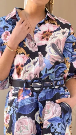 Sammy Button Down Shirt - Azure Donatella