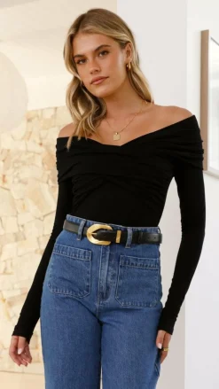 Sandrine Bodysuit - Black