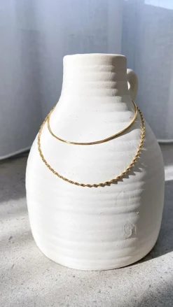 Sarah Twist Necklace Set - Gold