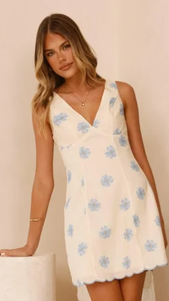 Selenia Mini Dress - Blue Bloom