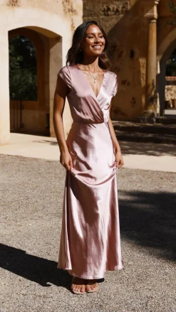 Selma Maxi Dress - Dusty Pink