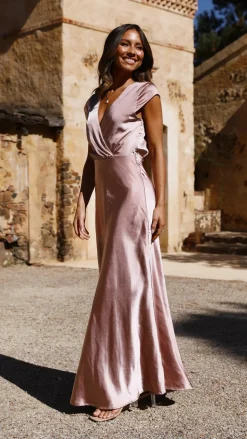 Selma Maxi Dress - Dusty Pink
