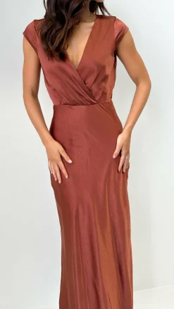 Selma Maxi Dress - Rust