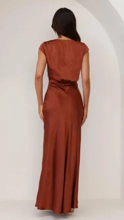 Selma Maxi Dress - Rust