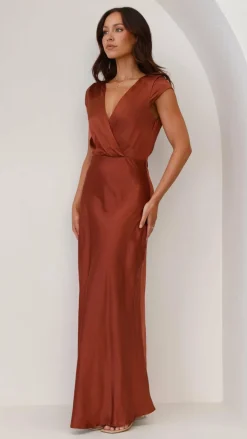 Selma Maxi Dress - Rust