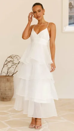 Shayla Maxi Dress - White