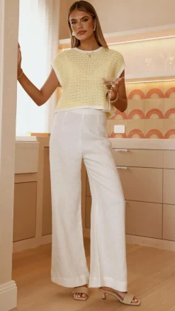 Shoreline Crochet Top - Yellow