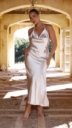 Sian Maxi Dress - Champagne